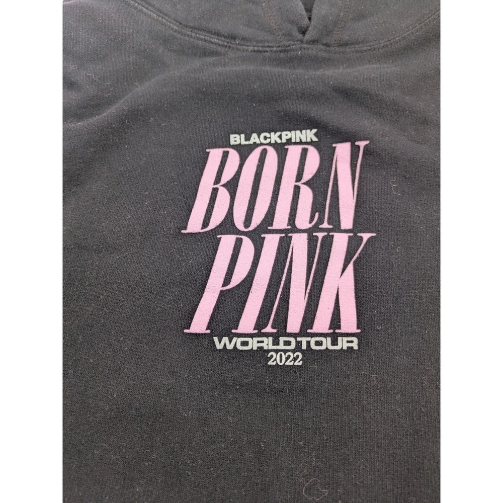 BlackPink Born Pink 2022 World Tour Crewneck Sweatshirt Large Faded Black/ Gray - Picture 7 of 9